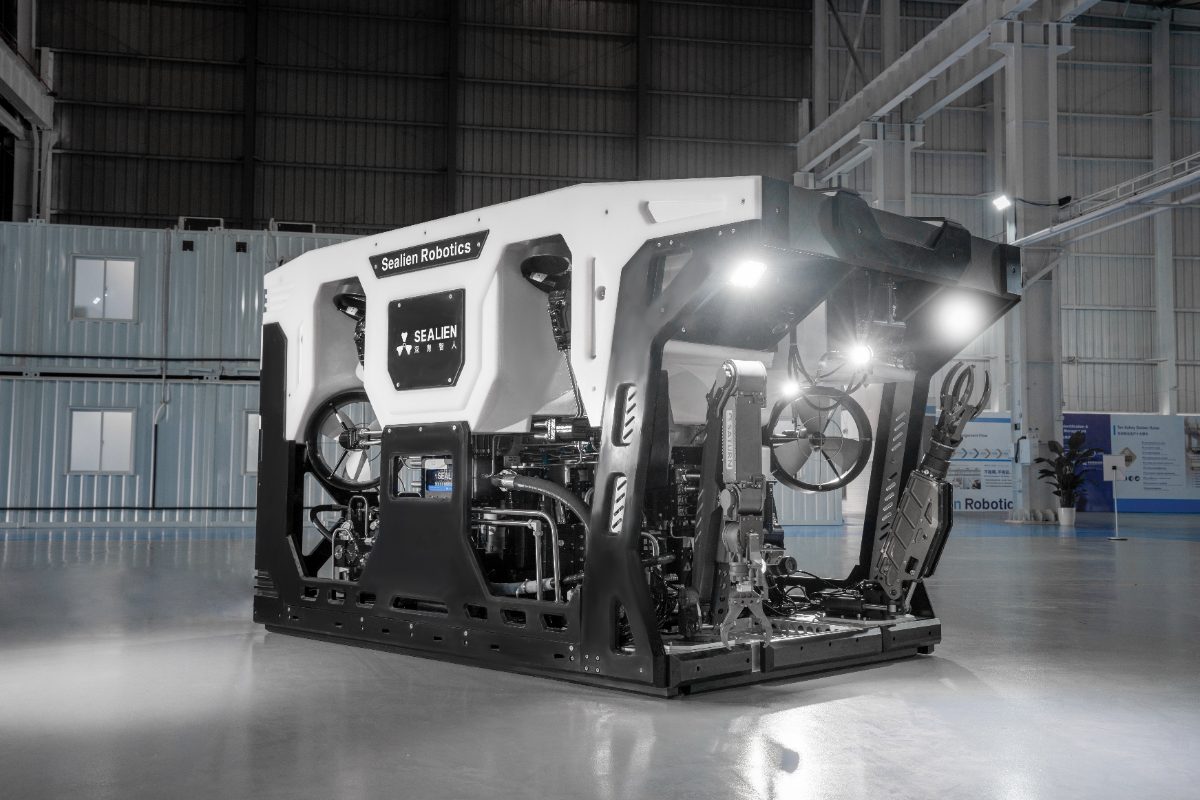 SeAlien work-class ROV in the assembly hall